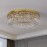 1 Luxury-Style Modern Crystal Round Ceiling Lamp - Three-color Variable Lighting - Suitable for Furniture Lighting Decoration in Living Rooms, Bedrooms, Dining Rooms and Other Places. This product does not come with wall switches or remote controls.