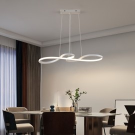 1 Modern Minimalist Pendant Light with 3-Color Dimming, Semi-Flush Mount, Hard-Wired, No Battery Needed, for Home & Office Decor, No Wall Switch or Remote Control Included