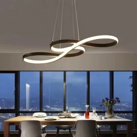 1 Modern Minimalist Pendant Light with 3-Color Dimming, Semi-Flush Mount, Hard-Wired, No Battery Needed, for Home & Office Decor, No Wall Switch or Remote Control Included
