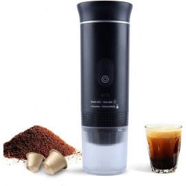 Portable Self-Heating Espresso Machine - - Coffee Maker with, Compatible with Ground Coffee Beans, Compact for Travel, Camping, Office - No External Power/, Espresso Maker (Not a coffee machine)