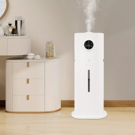 Large-capacity mist humidifier, smart humidifier, equipped with smart humidity control function (45-95%), adjustable cold mist/ warm mist and three mist levels, meeting the needs of different seasons and preferences, ideal for bedrooms, living rooms,