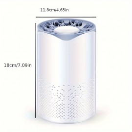New air purifier with upgraded appearance, plug and play function, capable of absorbing odors and smoke, suitable for bedroom, living room and other scenarios
