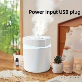 USB-Powered 4L/1.06 Gallon Large Capacity Humidifier with 3 Spray Ports - Silent Operation, Multi-Speed Adjustable Mist Output, 300-499ml/h Humidification, Ideal For Summer Cooling & Fragrance Diffusion, Humidifier For Home, Modern Humidifier