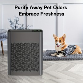 Intelligent Air Purifier, Real-time Monitoring Of Air Quality, Automatically Adjust The Purification Mode, Automatic Mode + Timer, Remove Odors, Purify The Air, Local Warehouse Special, Home/office/bedroom/living Room Must-have, Strong Coverage
