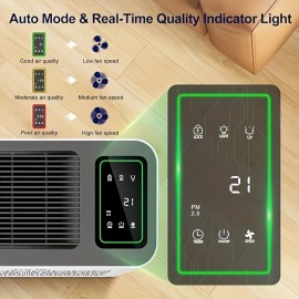 Intelligent Air Purifier, Real-time Monitoring Of Air Quality, Automatically Adjust The Purification Mode, Automatic Mode + Timer, Remove Odors, Purify The Air, Local Warehouse Special, Home/office/bedroom/living Room Must-have, Strong Coverage