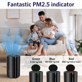 Air Purifiers With CADR Rating For Room Up To 258 Ft², Remove 99.97% Particles With 5 Adjustable Modes, H13 True HEPA Filter