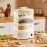 3-Tier Digital Steamer with Auto Shutoff - Fast, Healthy Cooking for Vegetables, Meats & Grains | Stackable Baskets & Timer | 110-130V US Plug