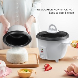 Mishcdea Rice Cooker 3 Cups Dorm Convenient Rice Cooker Fitness Workout Available Cooker Family Double Food Rice Cooker,  Space-Saving Appliance, Compact Design, Efficient Heating System, Fitness Enthusiasts, Apartment Dwellers
