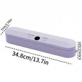 Portable Wireless Vacuum Sealer Machine, USB Rechargeable, with Type-C Connector, for Kitchen Food Preservation, Suitable for Snacks, Fresh Fruits, Nuts, and Pet Foo