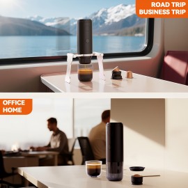 Portable Capsule Coffee Machine, Fully Automatic Espresso Capsule Coffee Machine, Electric Extraction Espresso Machine, Suitable For Portable Travel, Outdoor Car And Office. Portable Coffee Machine Capsule, Coffee Powder Dual-purpose Machine.