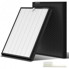 2 Packs for EverestAir RF Air Cleaner Replacement Filters - H13 True Compatible with Part #LRF-E551-WUS, Filter Refills, Compatible with EverestAir RF Air Cleaner System