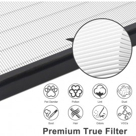 2 Packs for EverestAir RF Air Cleaner Replacement Filters - H13 True Compatible with Part #LRF-E551-WUS, Filter Refills, Compatible with EverestAir RF Air Cleaner System