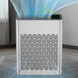 Air Purifiers for Home Large Room Up to 1295 Ft² with PM 2.5 Display Air Quality Sensor, Auto Mode, Timer, HEPA Air Purifier for Bedroom Filters Smoke, Pet Dander, Pollen,Black