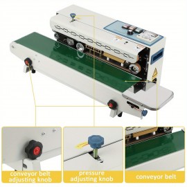 Vertical Continuous Band Sealer Machine FR900 Automatic Bag Band Sealer, Continuous Bag Sealing Machine 110V for PVC Bags Films w/ Digital Temperature Control, 24m/ min Speed, Food Packaging Machine, Industrial Sealing, Efficient Sealing, Compact Design, Precision Control, Highspeed Sealing, Sealing Equipment, Packaging Machine, Food Manufacturers, Retail Packaging, Food Saver Vacuum Sealer Machine, Vacuum Sealer For Food Storage, Food Sealer Vacuum Machine, Food Vacuum Sealer