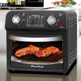 12L Large Capacity Full Automatic Visual Versatile Air Fryer Oven Oven 10-inch Pizza, Baked, Toast, Baked, Air-fried, Oil-free, Grilled Chicken, Cooking