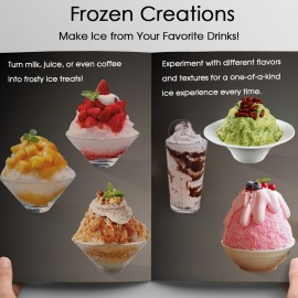 Slushie Machine for Home, Shaved Ice Maker with 3min Snowflake Ice, 44.09LB/24H Capacity, Electric Snow Cone Machine with 304 Stainless Steel Blade, Adjustable Ice Texture for Restaurants, Kitchen